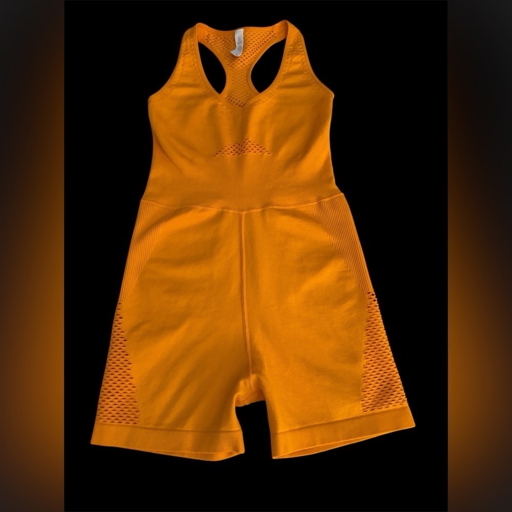 Offline by Aerie bright orange seamless jumpsuit